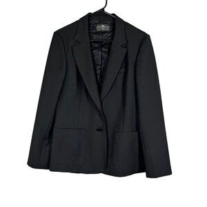 Retro Work Wear Blazer Black 12 Neutral Minimalist Classic Chic Preppy Old Money
